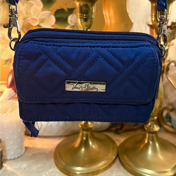 Vera Bradley Handbags - Vera Bradley Blue Quilted Crossbody Bag
